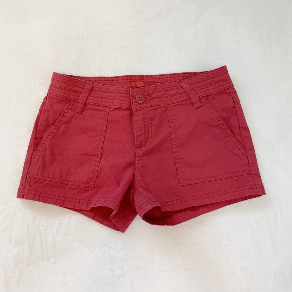 Prana Red Short Shorts